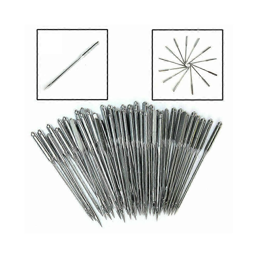 (As show, One size) 50pcs Sewing machine needles for household foot pedal sewing machines Multifunctional electric industrial flat-bed sewing machine