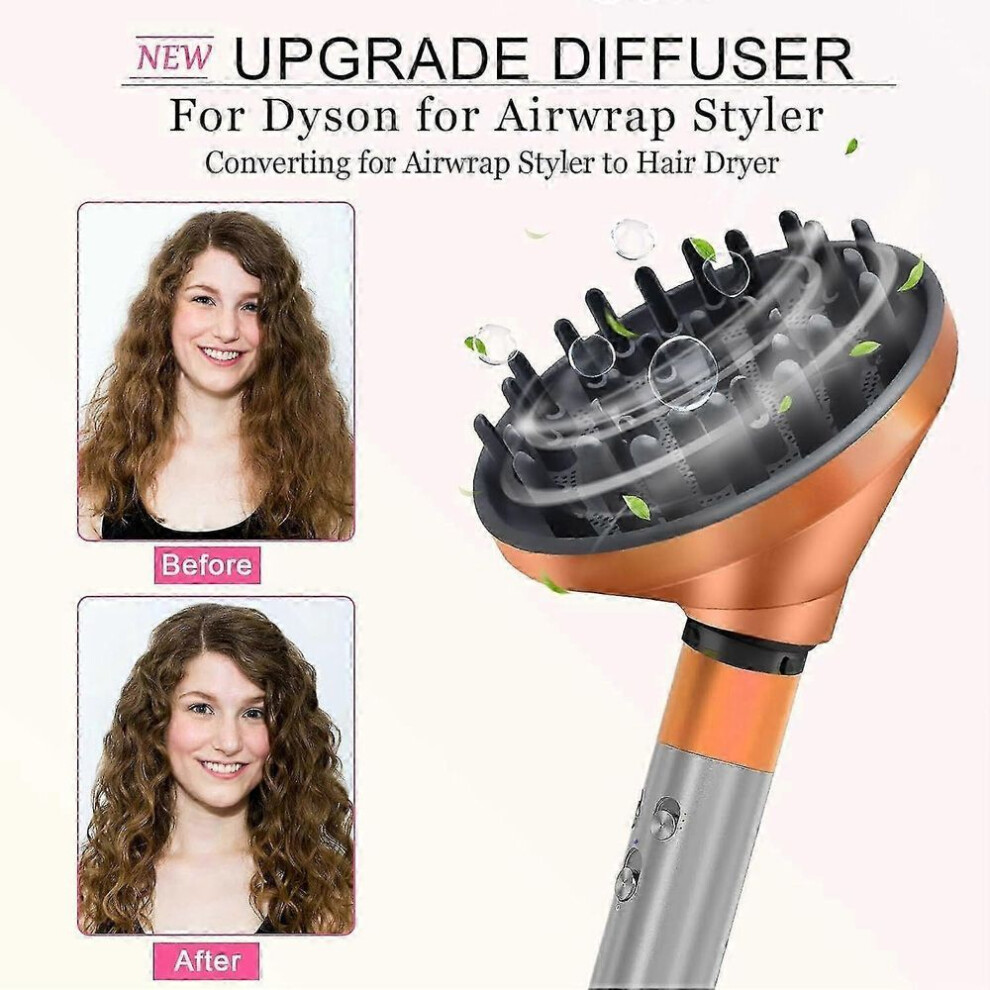 Nice Applicable Diffuser For Dyson Airwrap Styler Hs01 Hs03 Hs05,convertible For Airwrap Styler Into Hair Dryer