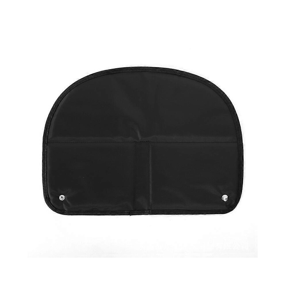 (As show, One size) Foldable and waterproof black seat cushion, warm seat cushion for camping, traveling and hiking in the garden