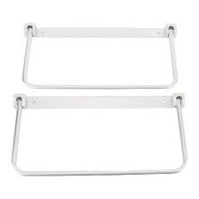 Pair of Foldable RV Shoe Rack Space Saving Aluminium Alloy Wall Mounted Shoe Organizer Hanging Shoe Storage Shelf for RV Silver