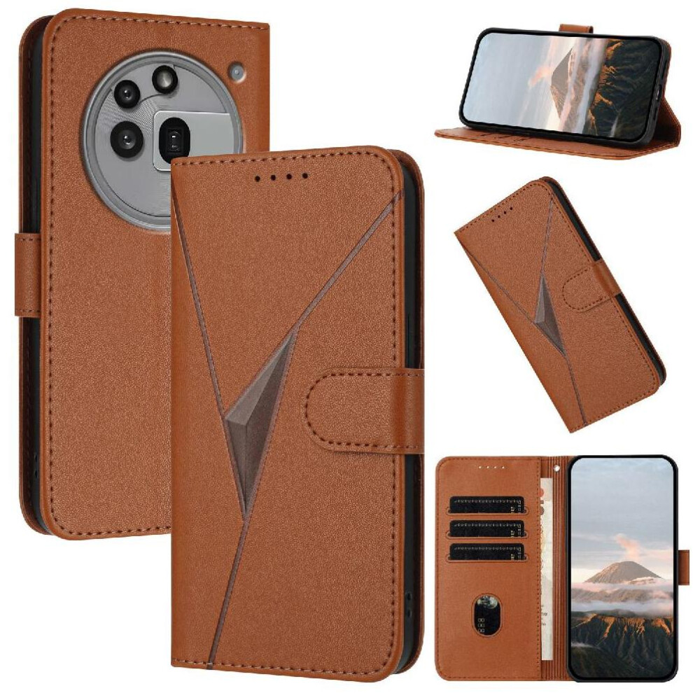 (Brown) Flip Case For Nothing Phone 3A Pro With Kickstand Function Flip Protective Mobile Phone Anti-Fall Premium Pu Leather With Card Slots Brown 764563667833