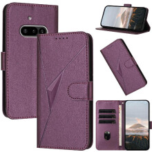 (Dark violet) Flip Case for Nothing Phone 3a with Card Slots Premium Pu Leather Flip Protective Mobile Phone Anti-fall with Kickstand Function