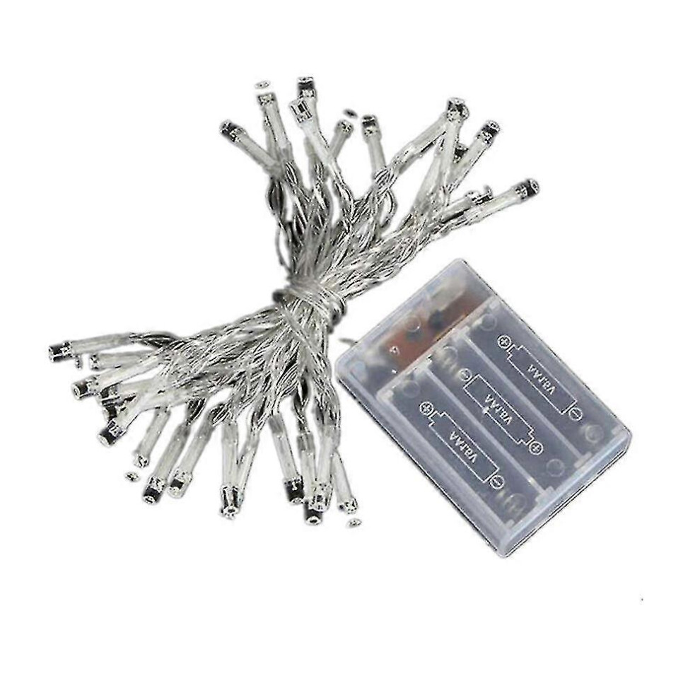 (As show, One size) (Warm White) 4m 40 Star Lights Battery Box String of Colorful Lights Wedding Christmas and other Festive Decorations