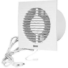 (As show, One size) 100mm Extractor Fan With Cable - Silent Wall Mounted Air Extractor For Kitchen, Bathroom, Home, And Toilet - Efficient Ventilation Solution