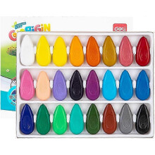 (As show, One size) Washable Crayons Set - 24 Colors for Toddlers Non-Toxic Paint Crayons