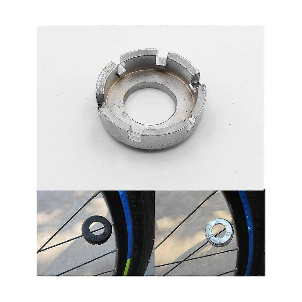 (As show, One size) bicycle wire wrench black bicycle spoke wrench wheel set tool six tool