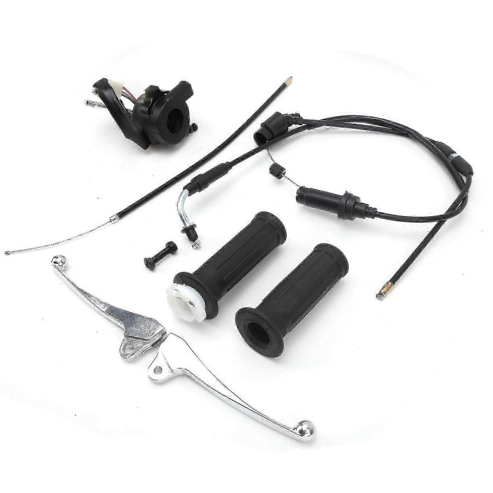 (As Show, One Size) Throttle Grip Cable Brake Lever Ignition Switch Kit Fit For Yamaha Yzinger 50/Peewee Pw50 4632480839427