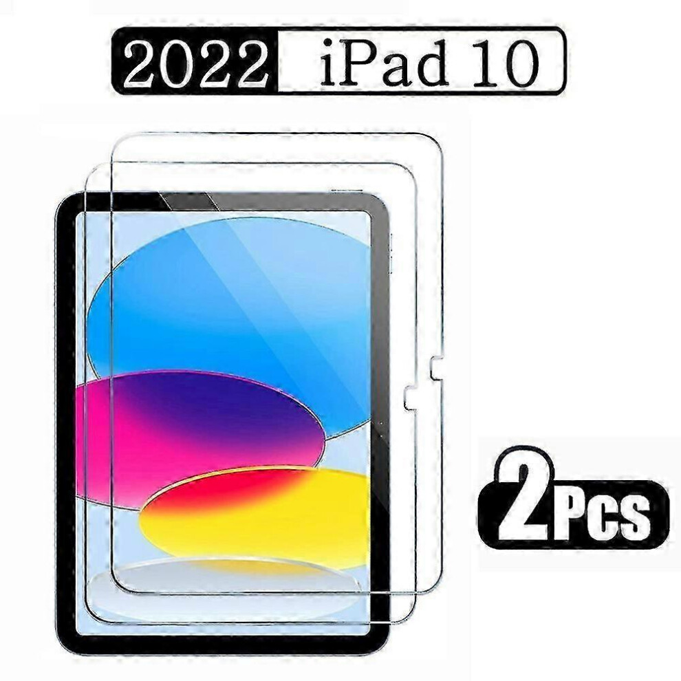 (As Show, One Size) 2Pcs Tempered Glass Screen Protector Compatible With Apple Ipad 2022 10.9 Inch 10Th Generation 4632480824164