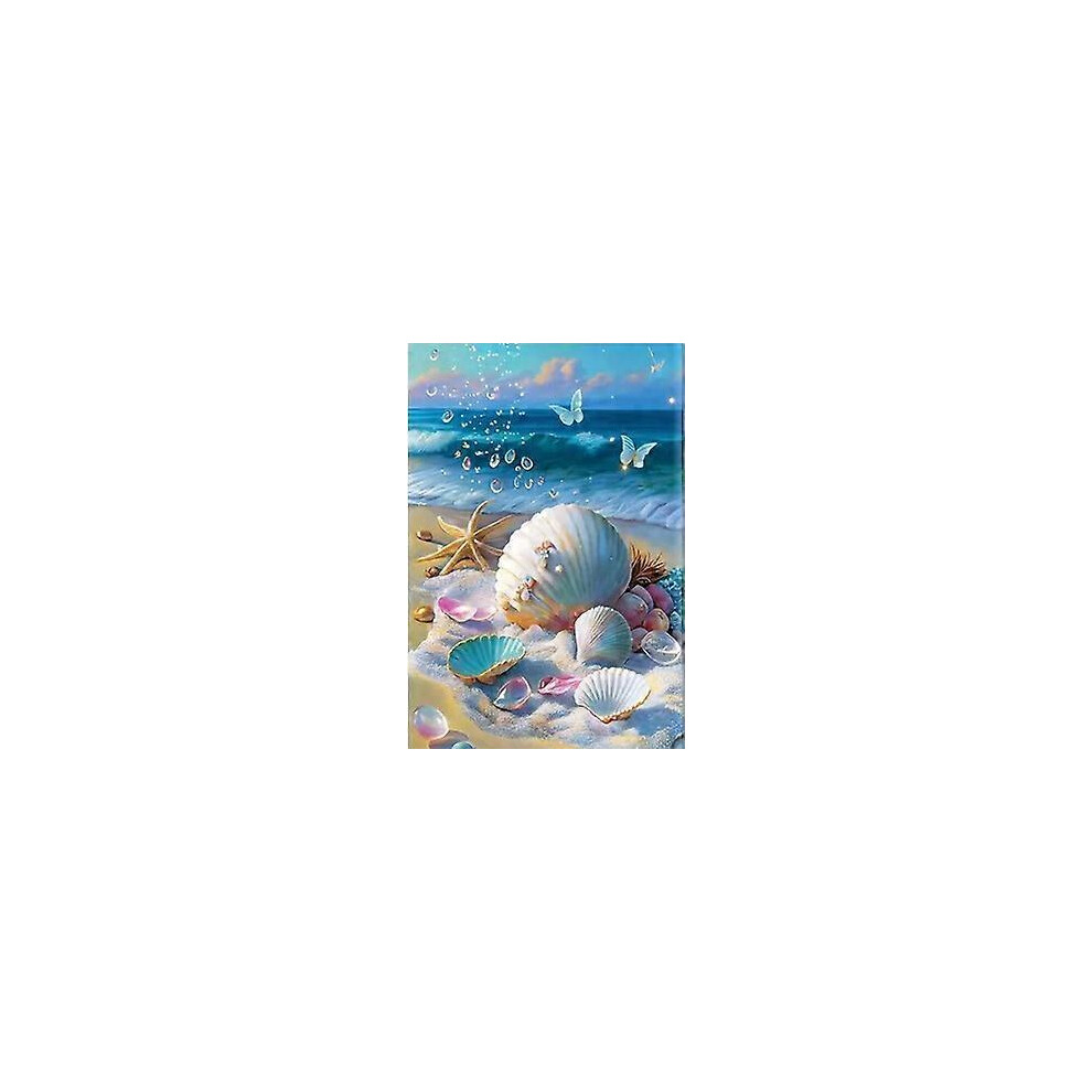 (As show, One size) Diamond Adult 30x40cm 5D Diamond Painting Decoration Starry Night Full Beach Diamond Kit Kids, DIY Crystal Painting Rhinestone Cross Stitch for Mural
