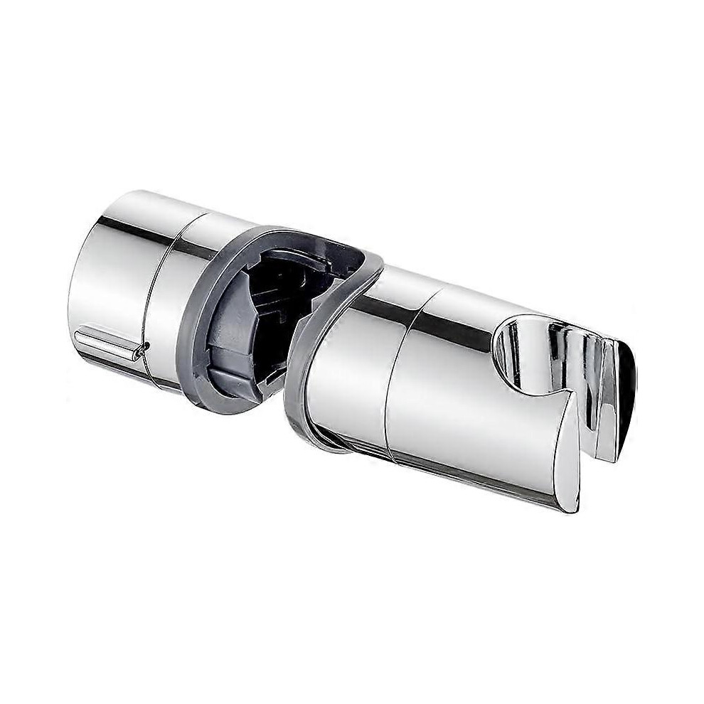 (As show, One size) Bathroom Shower Head Holder, Adjustable Hand Shower Clamp, Chrome