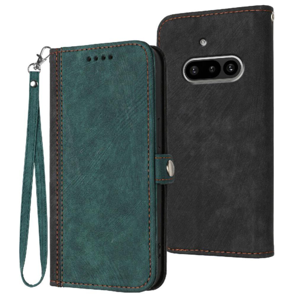 Gangxun (Green) Case For Nothing Phone 3A Flip Folio Book With Card Slot Stand Kickstand Protective Wallet Pu Leather Magnetic Closure Green