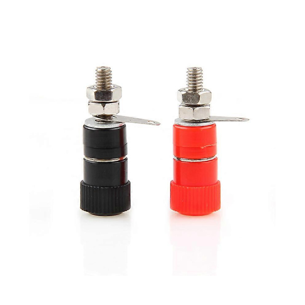 (As Show, One Size) Speaker Amplifier Terminal Binding Post Banana Connector 5021564515682