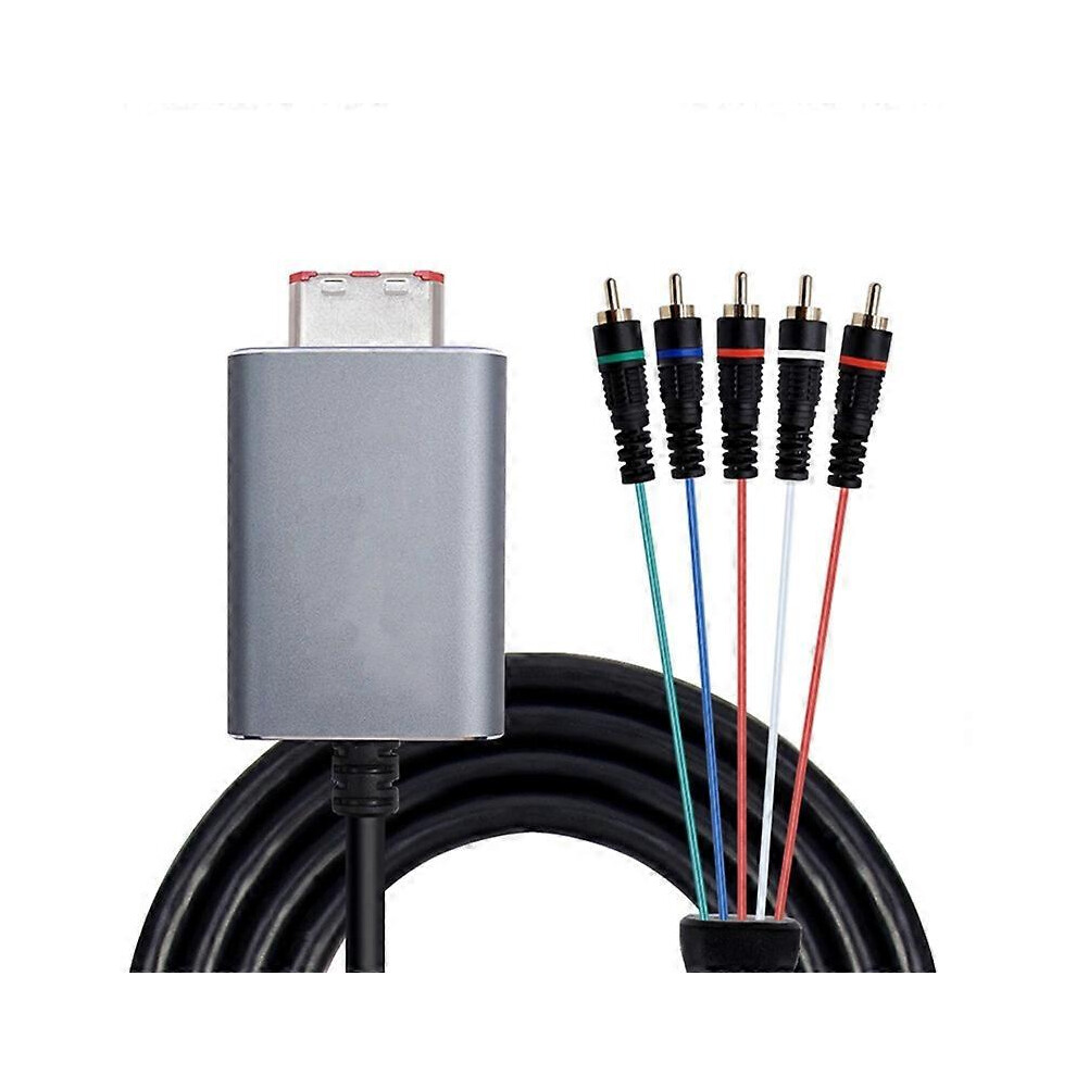 (As Show, One Size) Component Video 5Rca Ypbpr Cable For Gamecube Ngc Digital Av Output Image 5021564504662