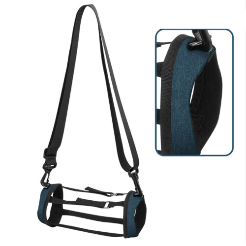 Speaker EVA Case Portable Shoulder Sling for JBL Charge5 (Blue）