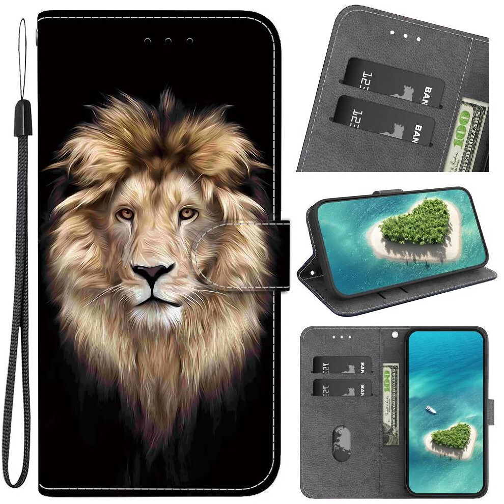 Photos - Case (C6)  for Motorola Moto G04s Flip Leather Wallet Pu Leather Pattern Cover