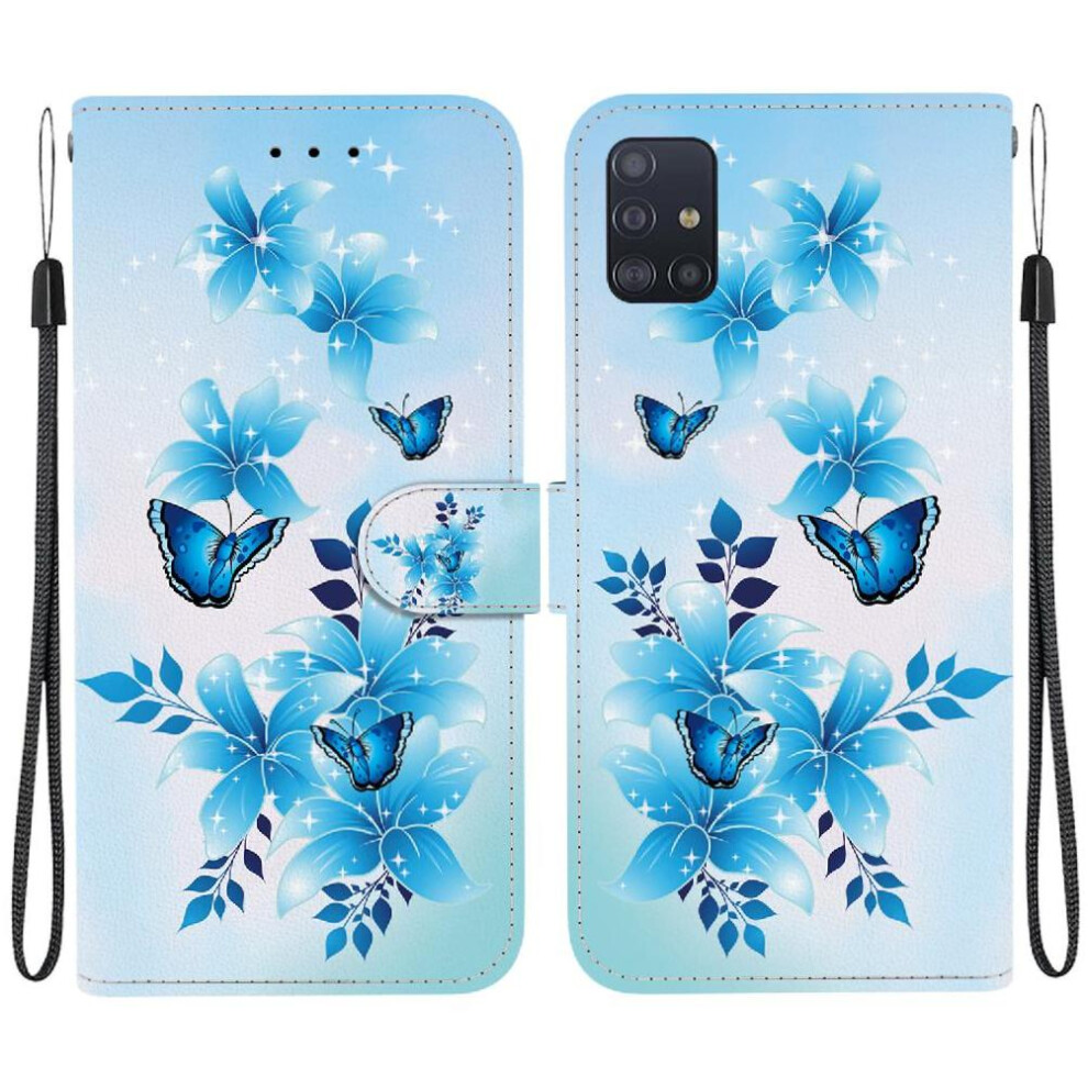 (Ohter) Compatible With Samsung Galaxy A71 4G Case Pu Leather Pattern Cover Card Slots Card Slot Kickstand 764563673636