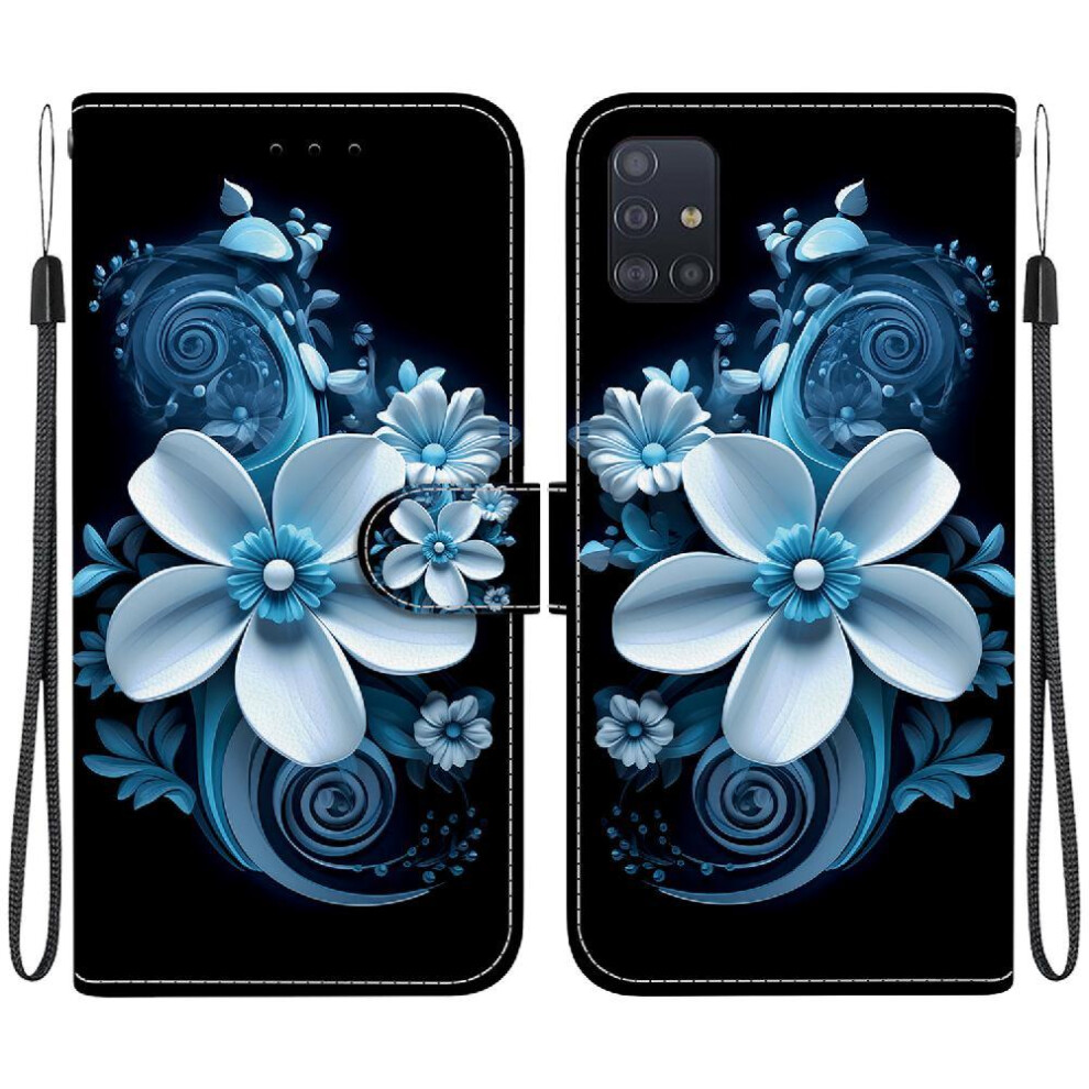 (C5 ) Compatible With Samsung Galaxy A71 4G Case Pu Leather Pattern Cover Card Slots Card Slot Kickstand 764563673643