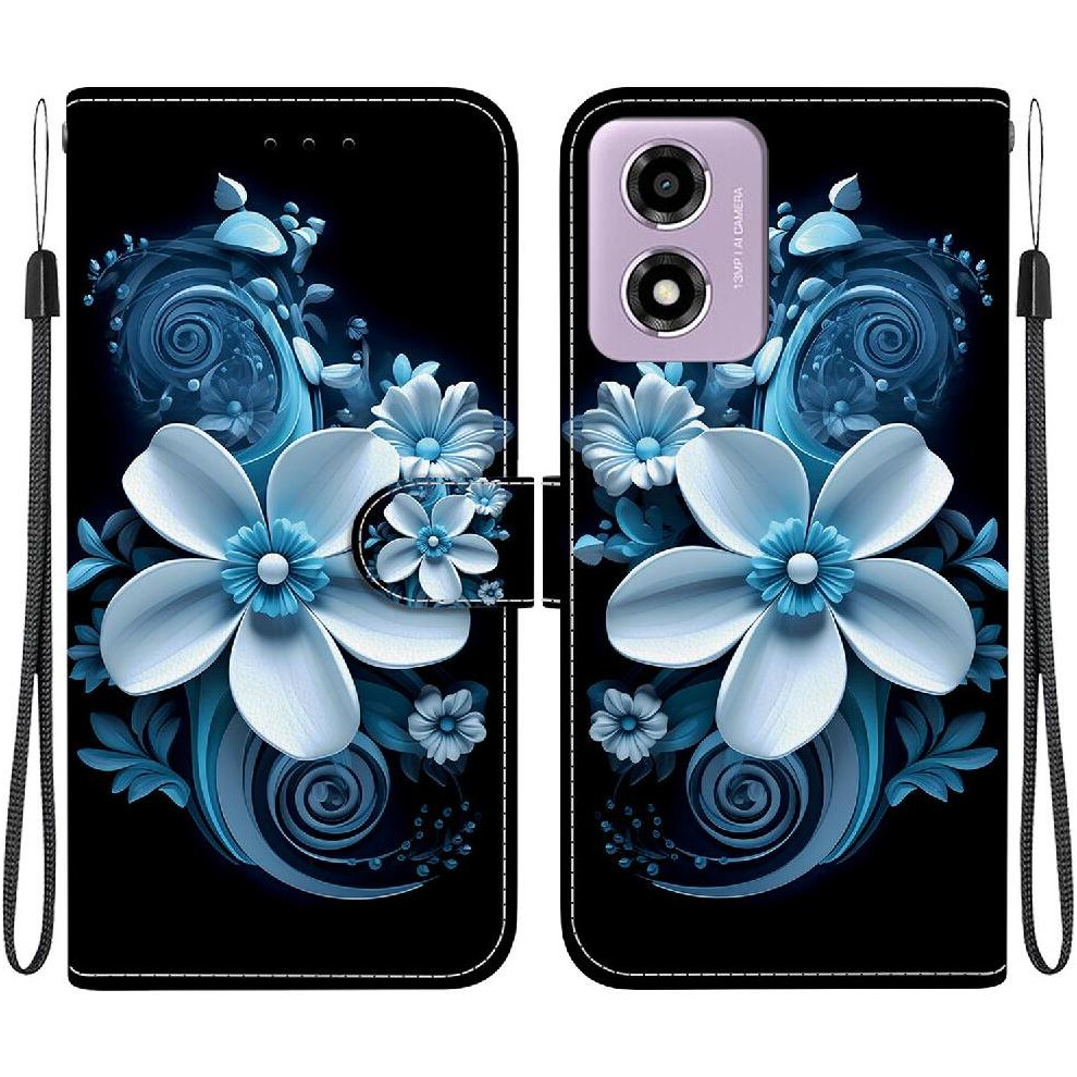 (C5 ) Compatible With Motorola Moto G04s Case Pu Leather Card Slot Kickstand Card Slots Pattern Cover 764563673766