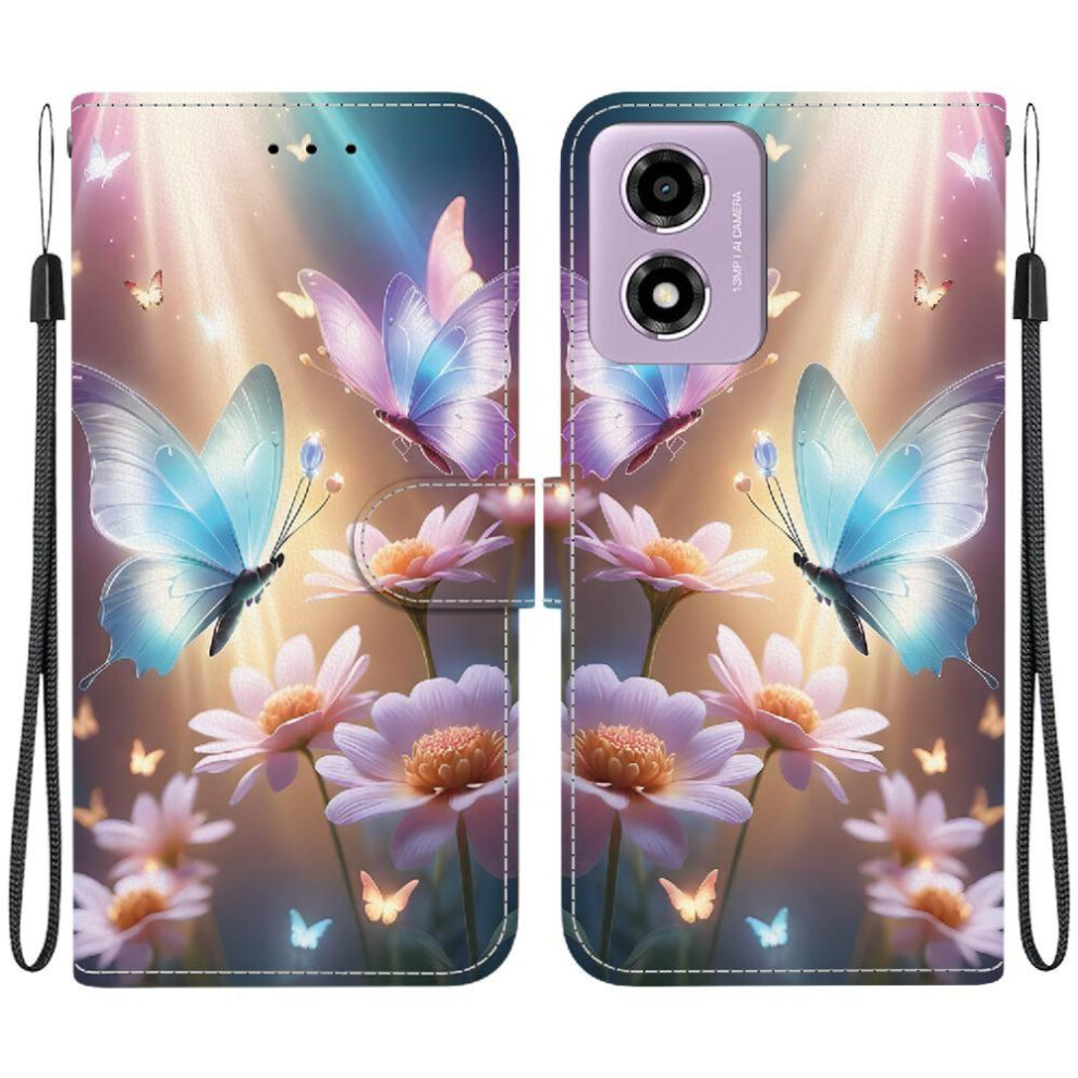 (C6) Compatible With Motorola Moto G04s Case Pu Leather Card Slot Kickstand Card Slots Pattern Cover 764563673773
