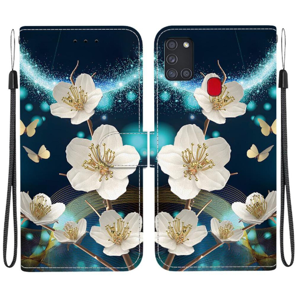 (C3 ) Flip Case For Samsung Galaxy A21s Card Slots Card Slot Kickstand Pu Leather Wallet Pattern Cover 764563674046