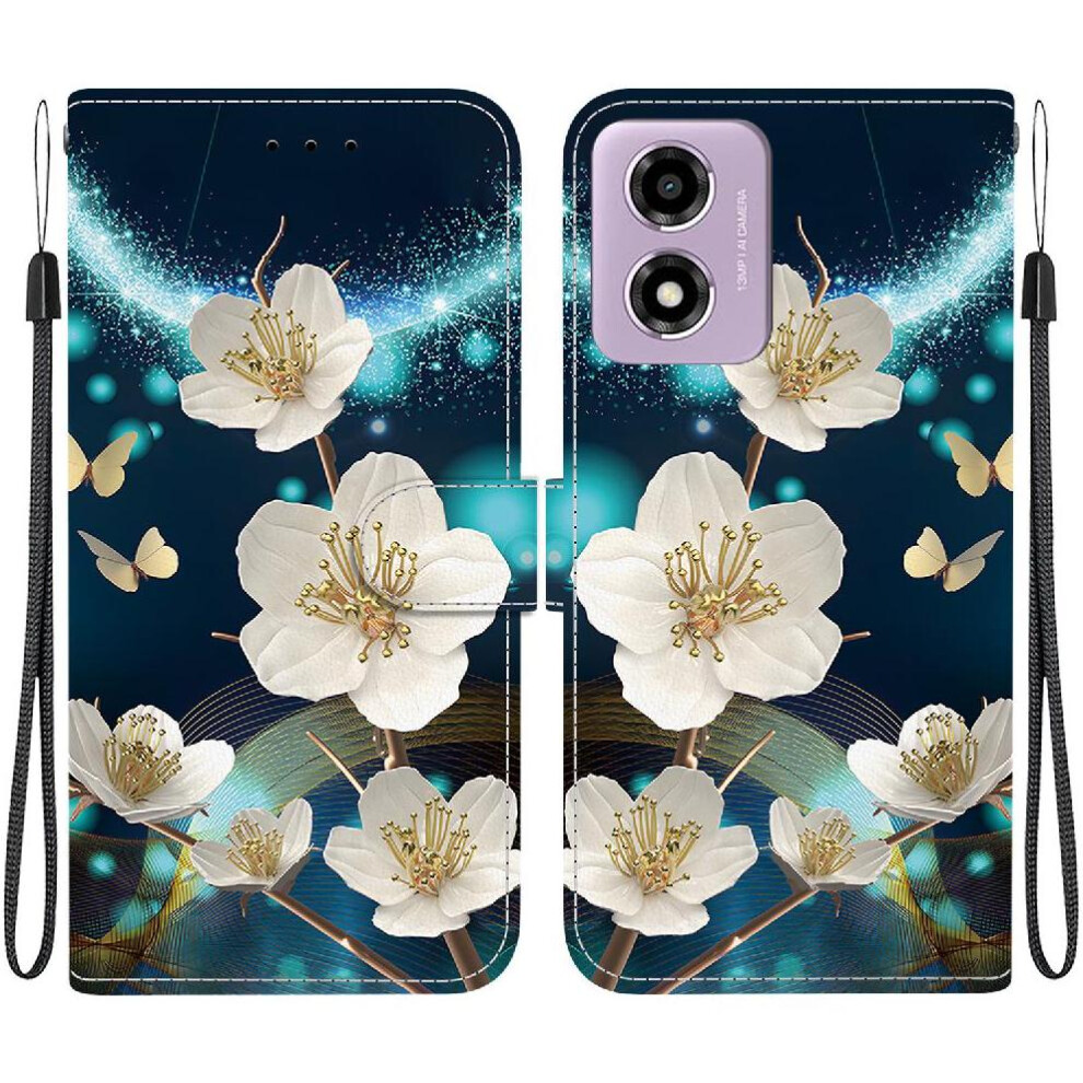(C3 ) Flip Case For Motorola Moto G04s Card Slots Pattern Cover Pu Leather Card Slot Kickstand Wallet 764563674183