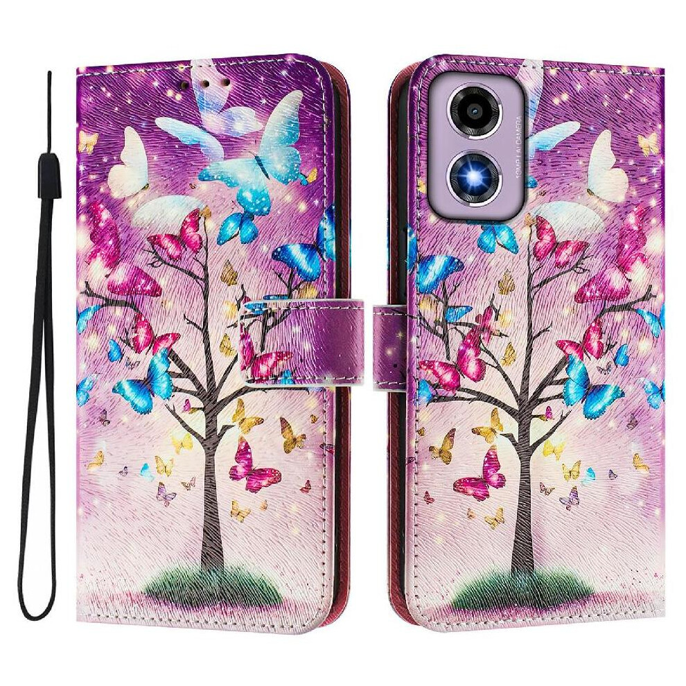 (C2) Case For Motorola Moto G04 4G Wallet With Credit Slot Pattern Flip Cover Pu Leather 764563675159
