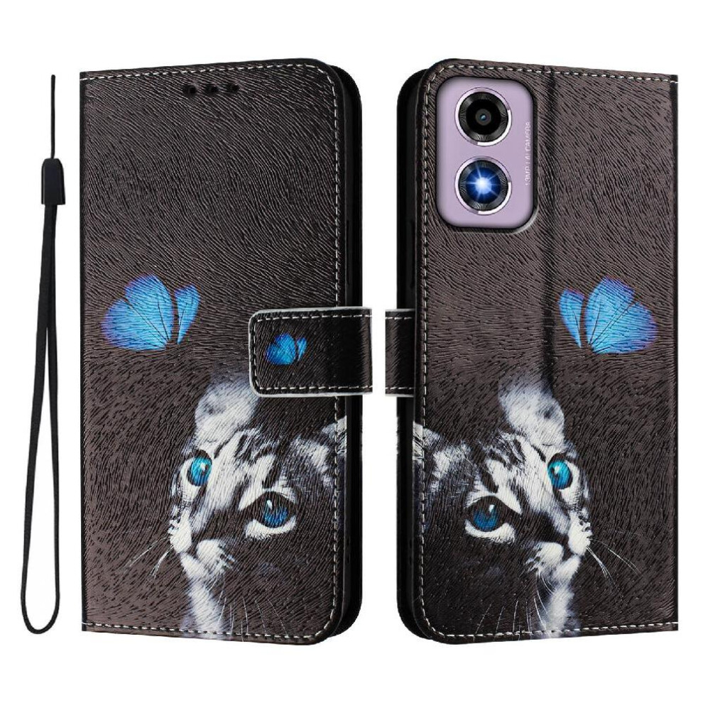 (Ohter) Case For Motorola Moto G04 4G/G04s 4G Card Holder With Credit Slot Pattern Wallet Cover Flip Pu Leather 764563676293