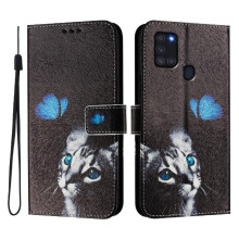 (ohter) Case for Samsung Galaxy A21s Flip Pu Leather Pattern Card Holder Wallet Cover with Credit Slot