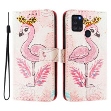 (c3 ) Case for Samsung Galaxy A21s Flip Pu Leather Pattern Card Holder Wallet Cover with Credit Slot