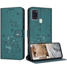 (C2) Flip Case for Samsung Galaxy A21s Cute Cat Card Holder Kickstand Leather Wallet Pu Leather