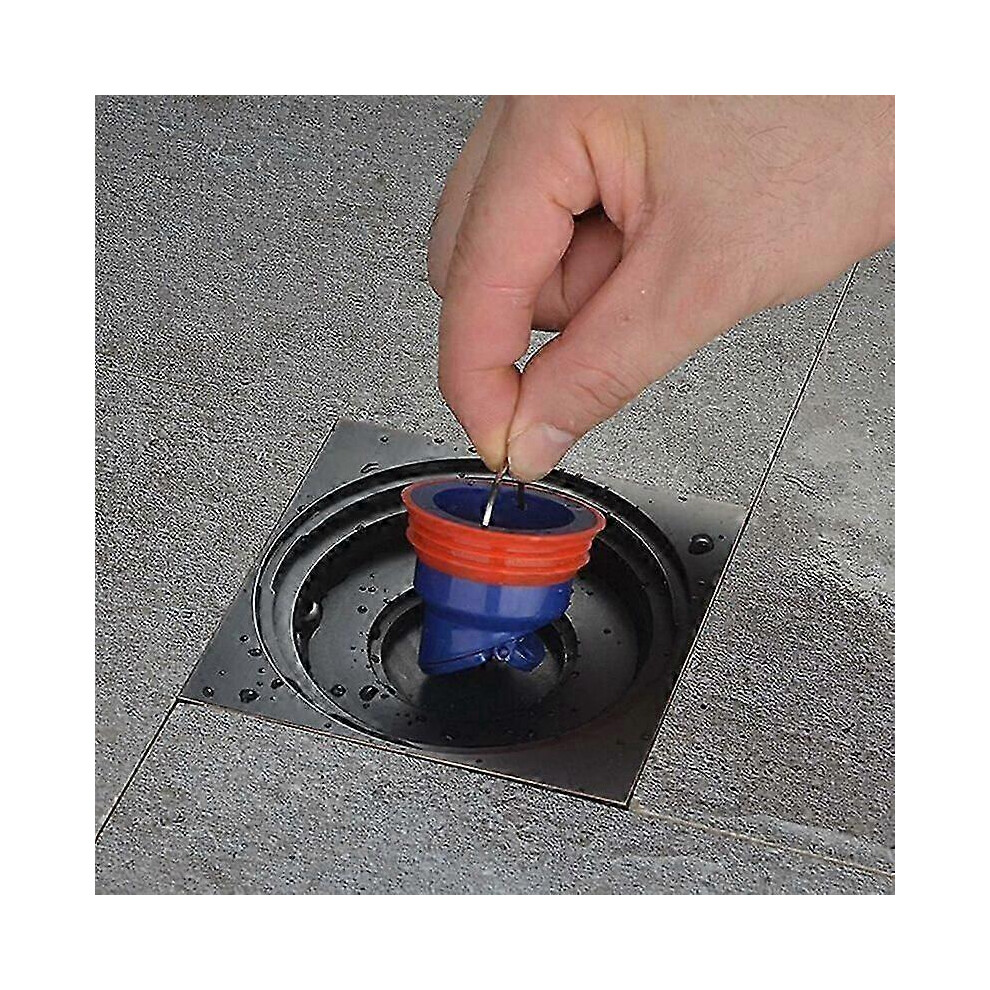 (As Show, One Size) Backflow-Proof Shower Floor Drain Plug - Smell-Proof Quick Drain Valve 3.5*5.3Cm 4632480811249