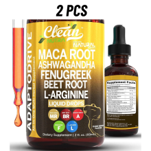 Organic Maca Root Drops with Ashwagandha & Multivitamins for unisex