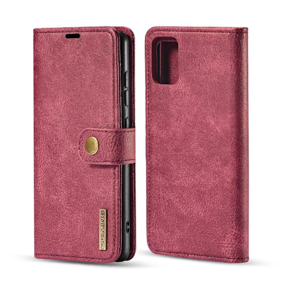 (Red) Wallet Case For Samsung Galaxy A71 4G Magnetic Flip Kickstand Pu Leather Protective Card Slots Red 764563679508