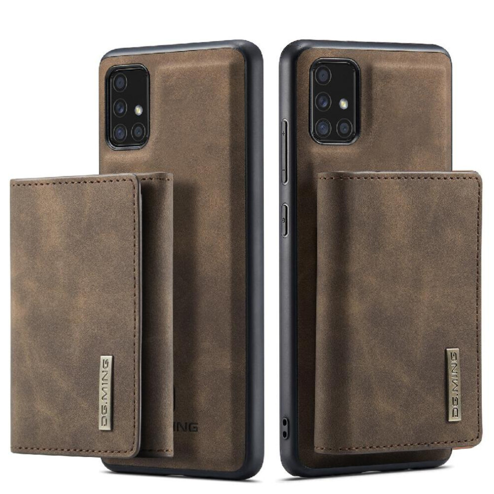 (Khaki ) Wallet Case For Samsung Galaxy A71 4G Magnetic Protective Pu Leather Card Slots Flip Kickstand 764563679737