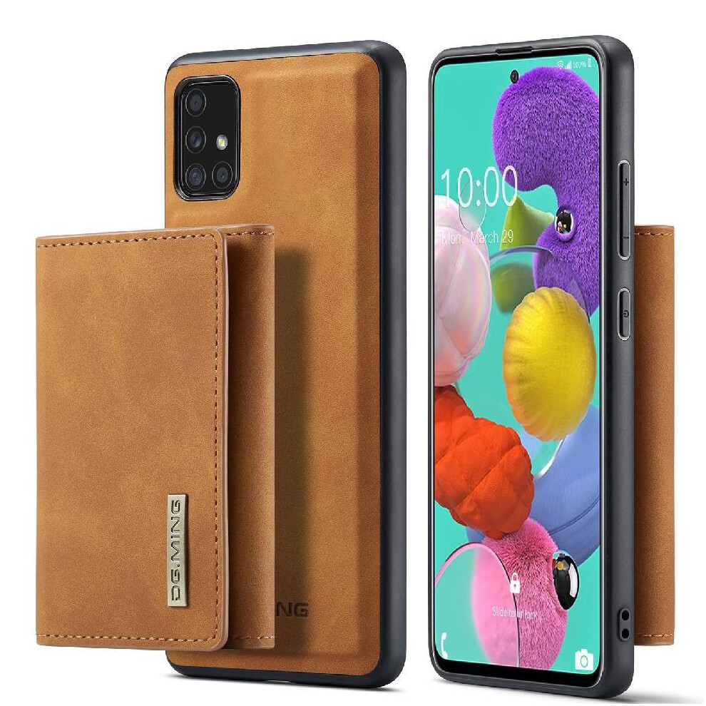 (Brown) Wallet Case For Samsung Galaxy A71 4G Magnetic Protective Pu Leather Card Slots Flip Kickstand Brown 764563679706