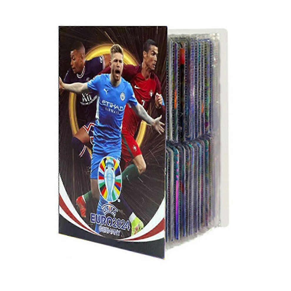 (As show, One size) (C)Football Star Card Album - 240 pcs Star Card Box Collection Album Book Folder