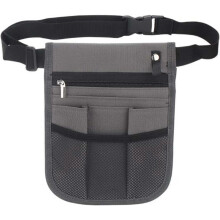 (As show, One size) (Gray)Housewares Waist Pack, 21x16.5cm Multi-Purpose Small Tool Bag, Belt Bag, Tool Organizer