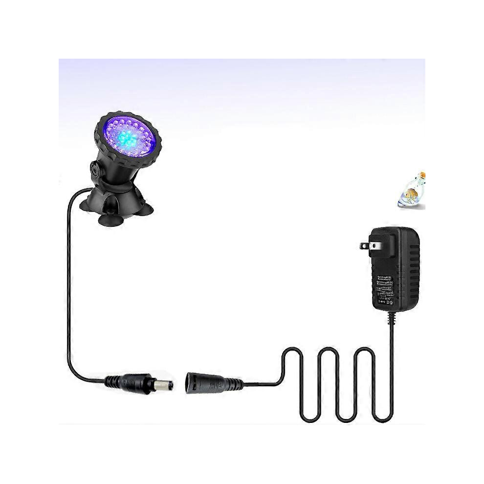 (As Show, One Size) Pond S Underwater Fountain Color Changing Submersible Spot With 36-Led Bulbs Underwater Waterproof Ip68 Pool Light