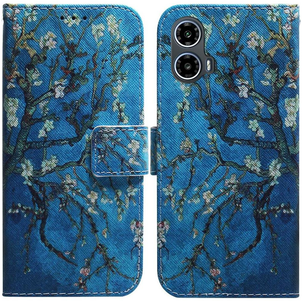 (Ohter) Flip Case For Motorola Moto G04 Wallet Pu Leather Card Slots Magnetic Closure Painted 764563680733