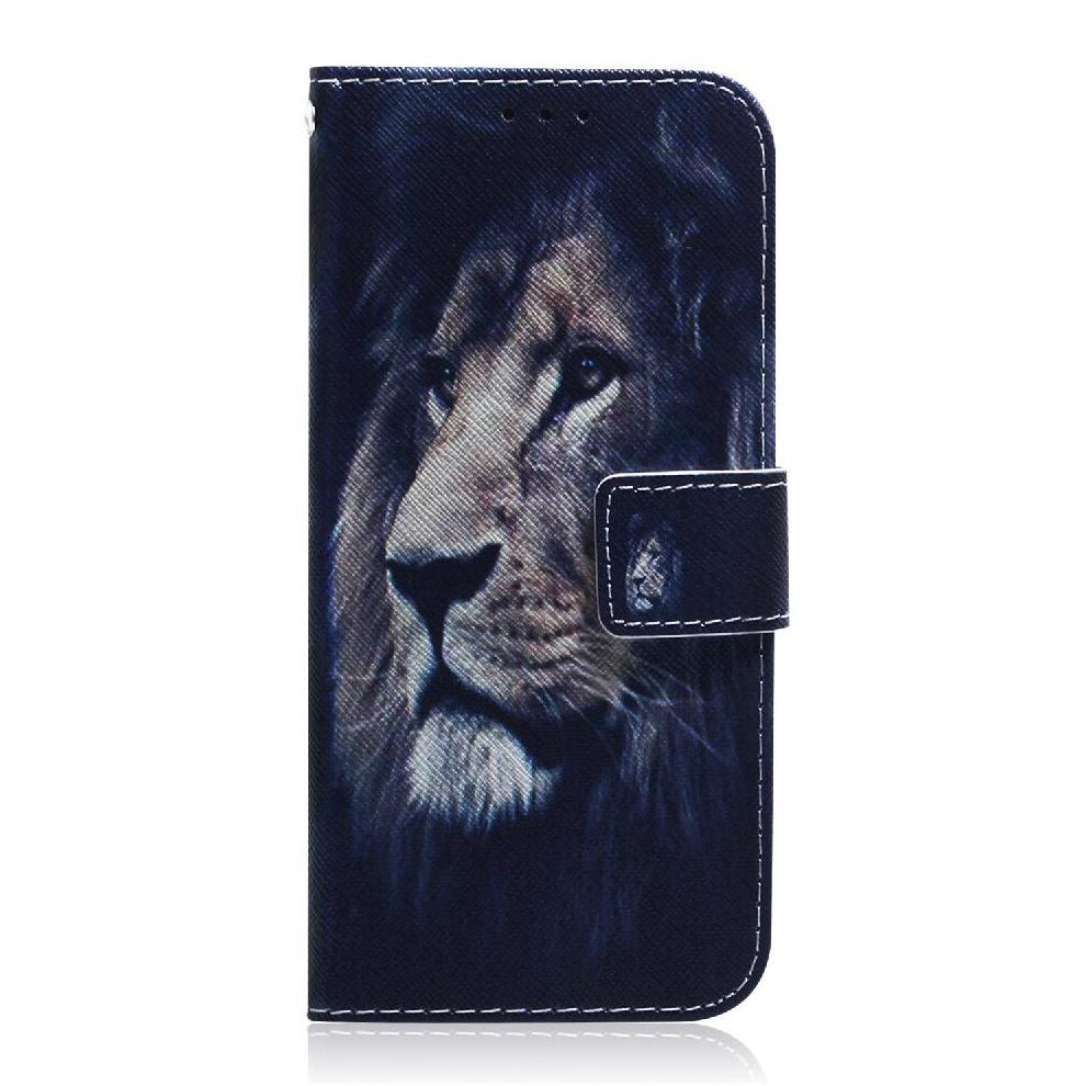 (C6) Flip Case For Motorola Moto G04 Wallet Pu Leather Card Slots Magnetic Closure Painted 764563680757