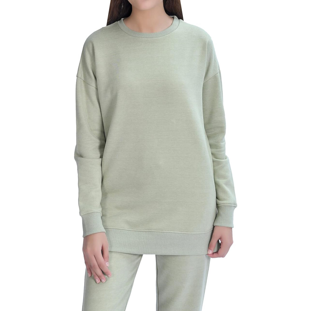 M17 Women's Not,Specified (L) Polycotton Crew Neck Sweatshirt - Sage