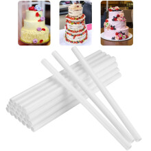 GSKQCRPR 10-piece Stage Cake Support System - Heavy Duty Plastic Dowel Rods for Multi-Layer Construction, Professional Stacking Kit