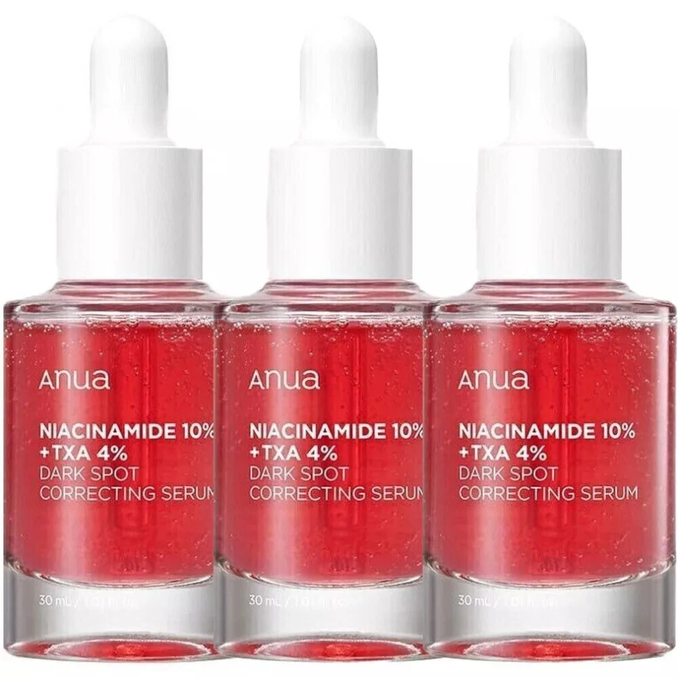 3Pcs ANUA Niacinamide 10% + TXA 4% Dark Spot Correcting Serum 30ml