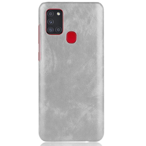 (Gray ) Retro Case for Samsung Galaxy A21s Retro Lychee Pattern Compatibility Anti Scratch Protective Cover 2