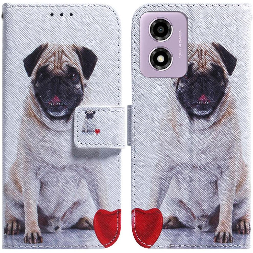 (C5 ) Flip Case For Motorola Moto G04s Pu Leather Painted Wallet Magnetic Closure Card Slots 764563685363