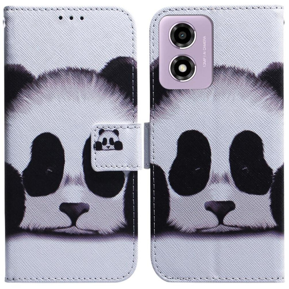 (C8 ) Flip Case For Motorola Moto G04s Pu Leather Painted Wallet Magnetic Closure Card Slots 764563685394