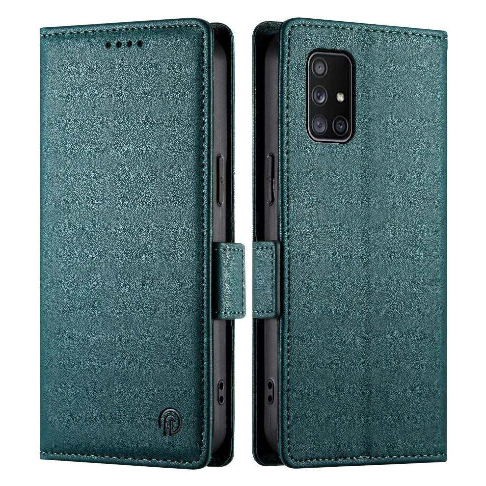 (Bottle ) Flip Case For Samsung Galaxy A71 4G Business Wallet Flip Card Slots Daily Use Green 764563686414