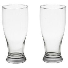 (2) Brotto Beer Pint Glasses 20oz Classic Pub Tulip Drinking Glass Set
