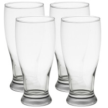 (4) Brotto Beer Pint Glasses 20oz Classic Pub Tulip Drinking Glass Set