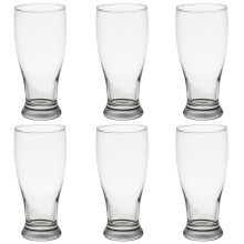 (6) Brotto Beer Pint Glasses 20oz Classic Pub Tulip Drinking Glass Set